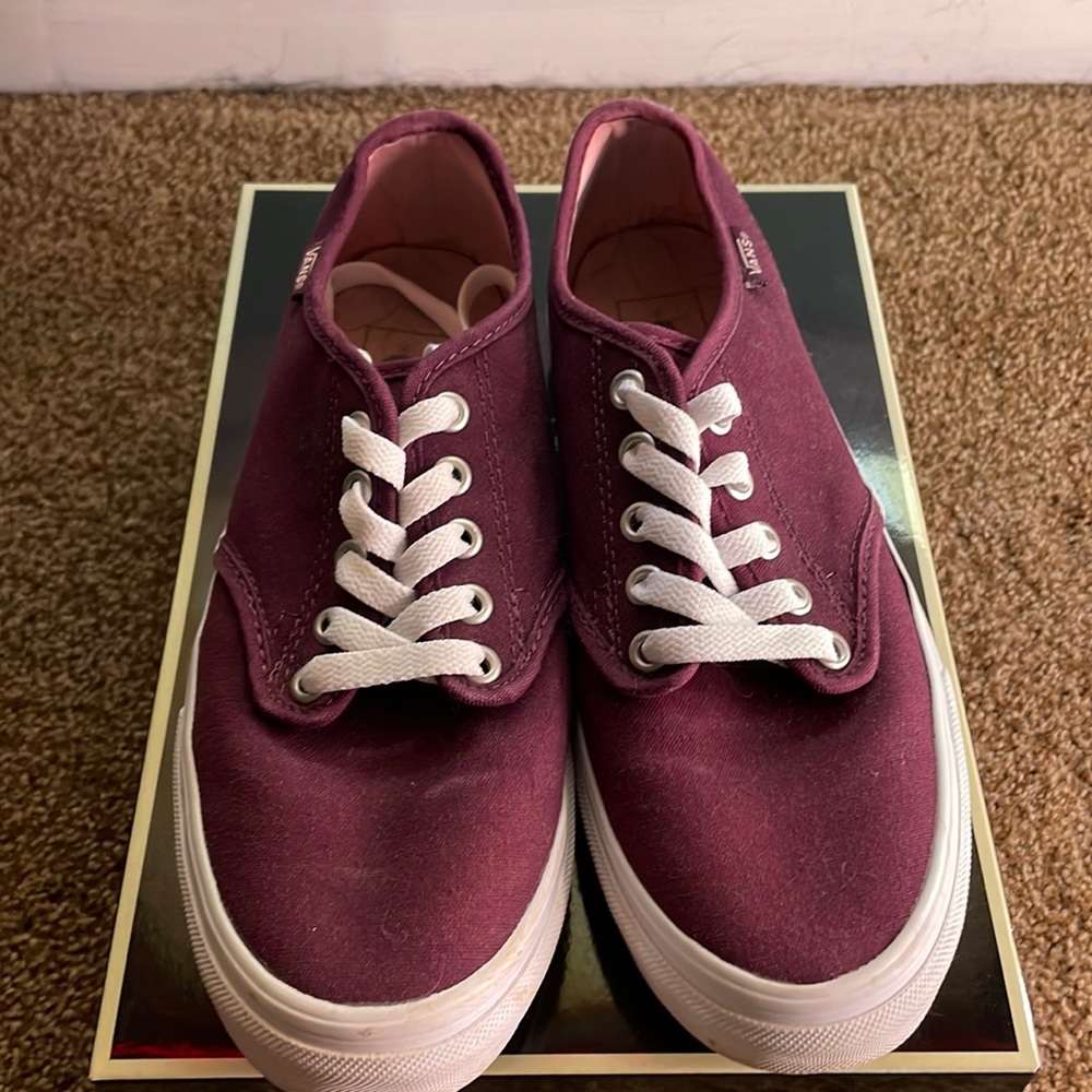 Burgundy Vans
